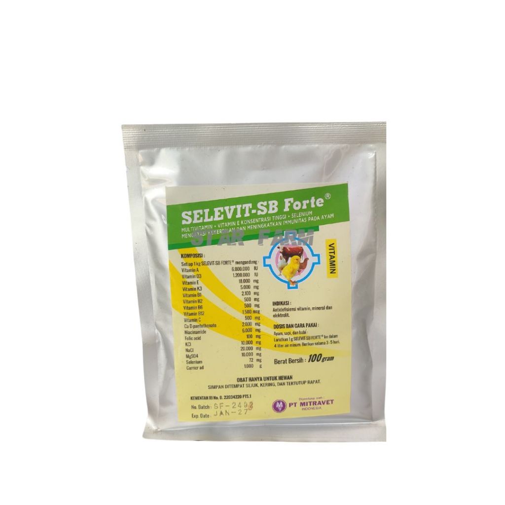 Jual Selevit Sb Forte 100gr, Multivatmin, Vitamin E Dosis Tinggi dan ...