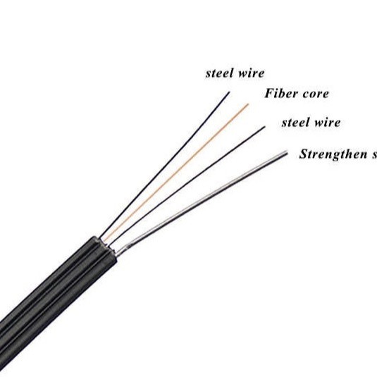 Jual Kabel Drop Wire Optik / DW FO FTTH 1 core 3 seling @1000 meter ...
