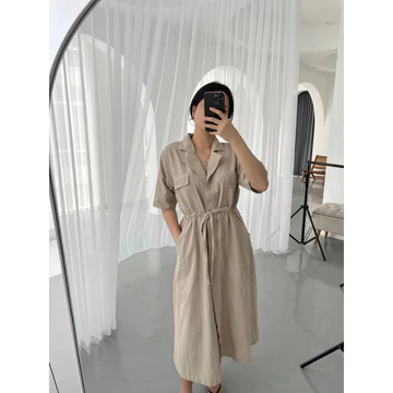 Selim Label Anya Dress Linen Dress Busui Bumil Dress Korean Dress