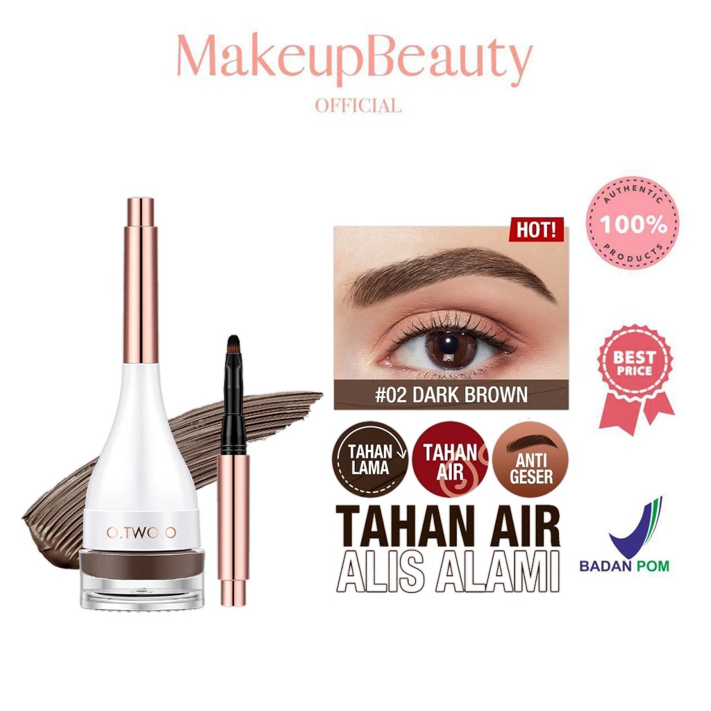 Jual O.TWO.O Eyebrow Dying Cream Natural Shaping - Waterproof And Not ...