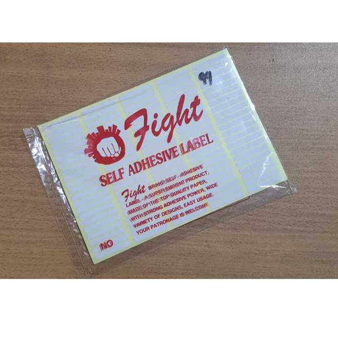 Jual Label Fight No. 99 / Kertas Stiker Nama Undangan harga / Self ...