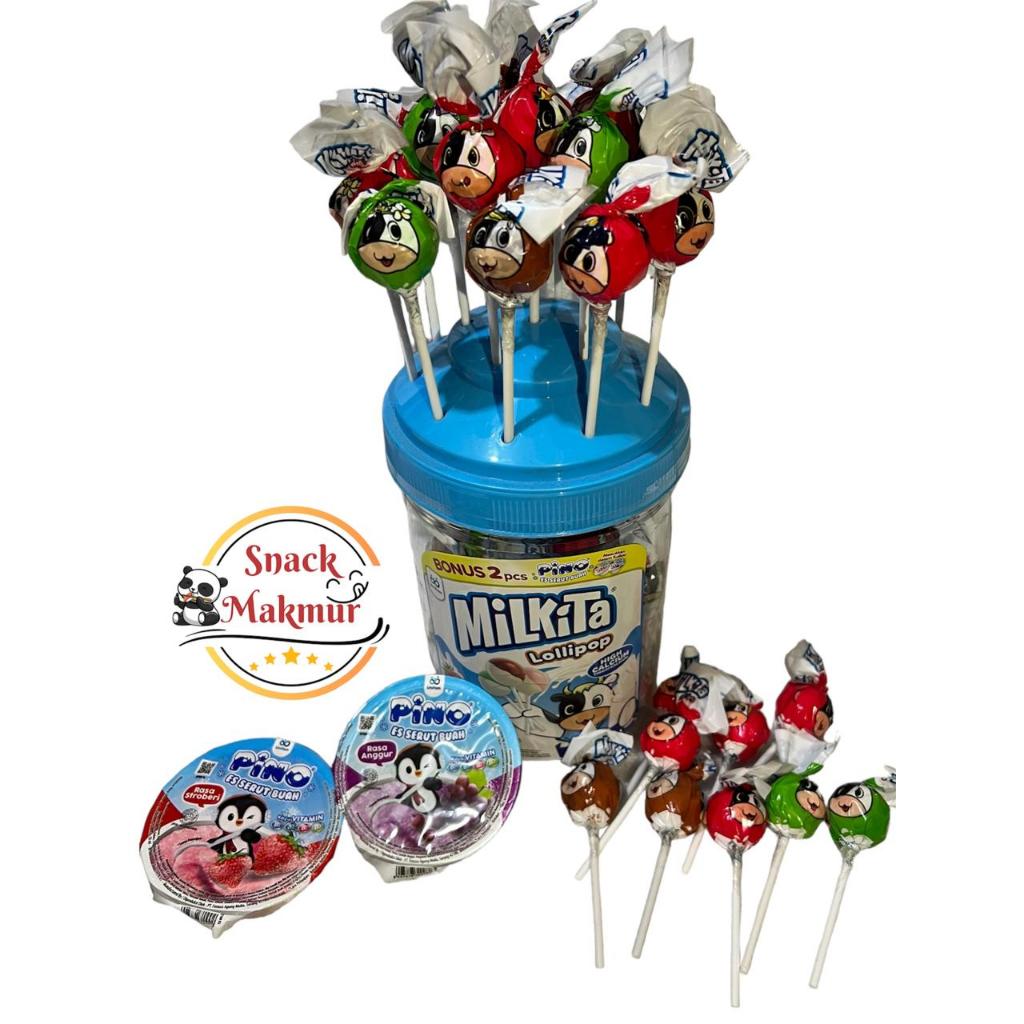 Jual Permen Aneka Rasa Milkita Assorted Milk Lollipop Baru isi 30 ...