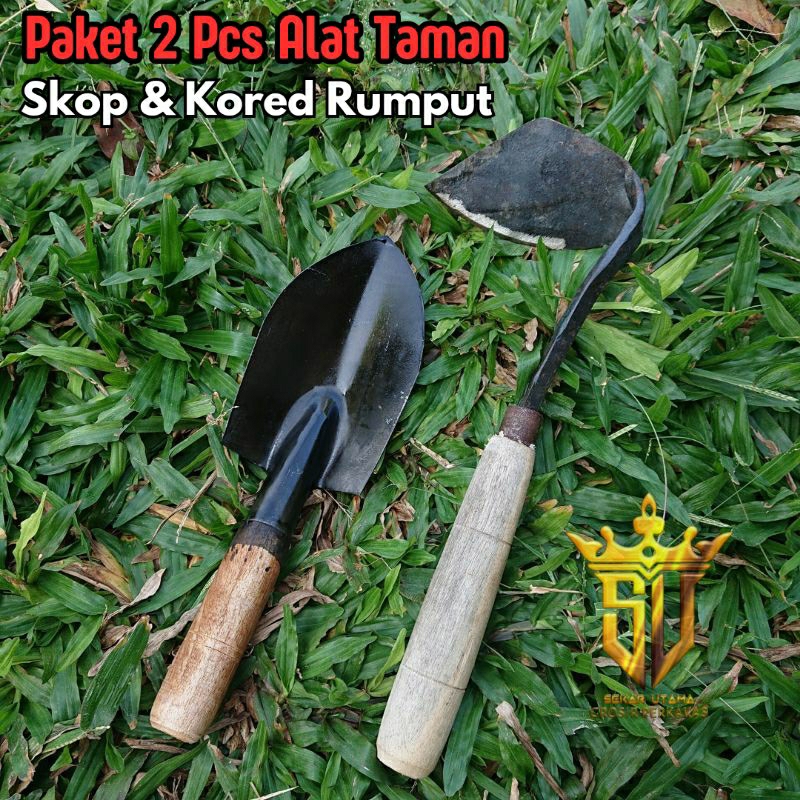 Jual Paket 2 Pcs Alat Taman/ Sekop Dan Kored Rumput/ Gatul Dan Skop ...