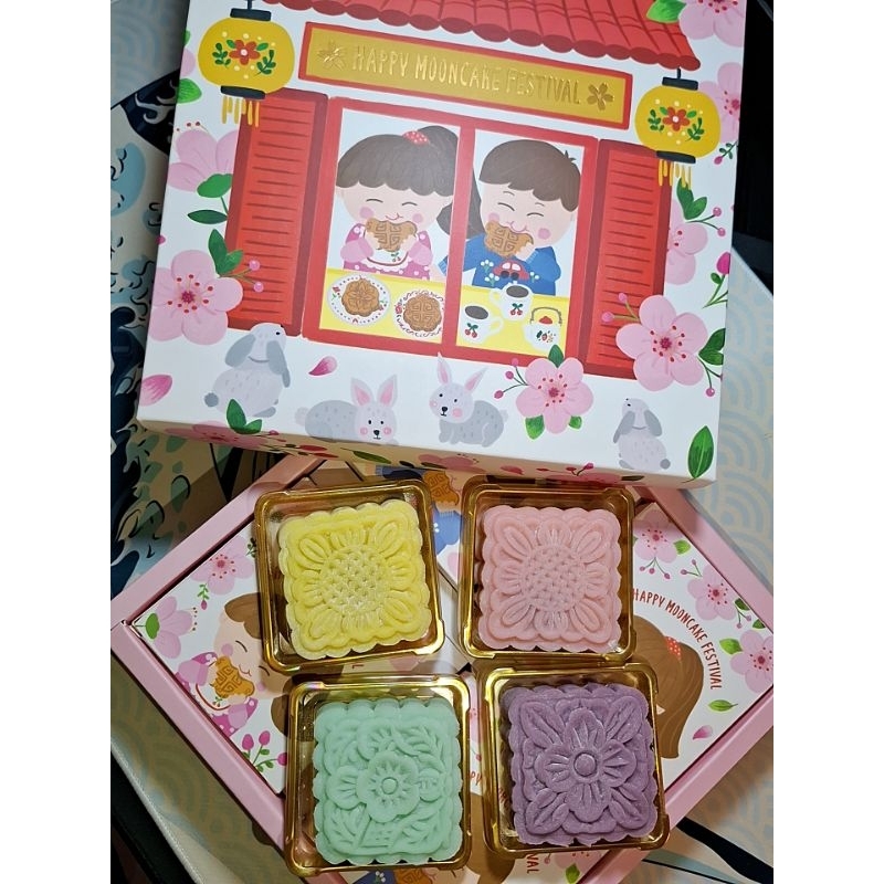 Jual Moon Cake / Mooncake snow skin / Kue Bulan isi 4 | Shopee Indonesia