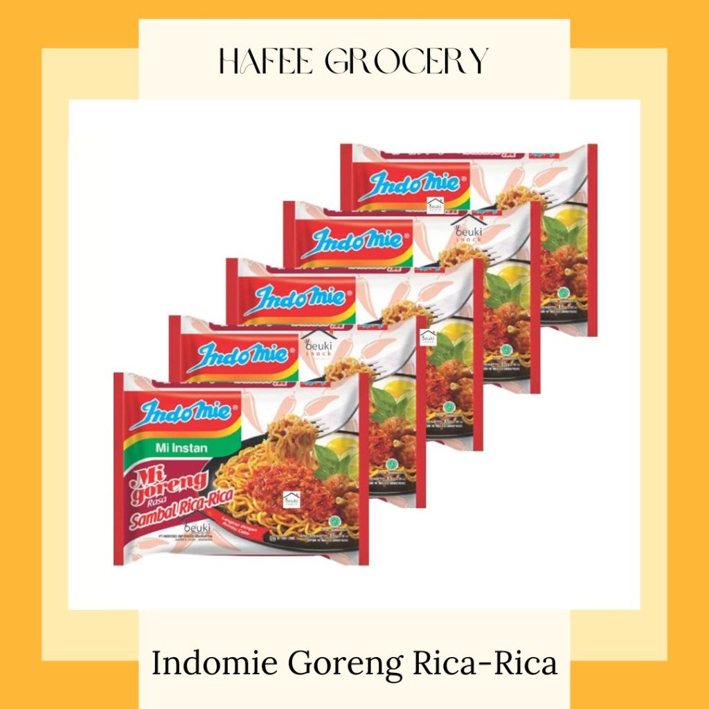 Jual Indomie Goreng Sambal Rica-Rica Per 5 Pcs 85 gr (dapat kirim ...