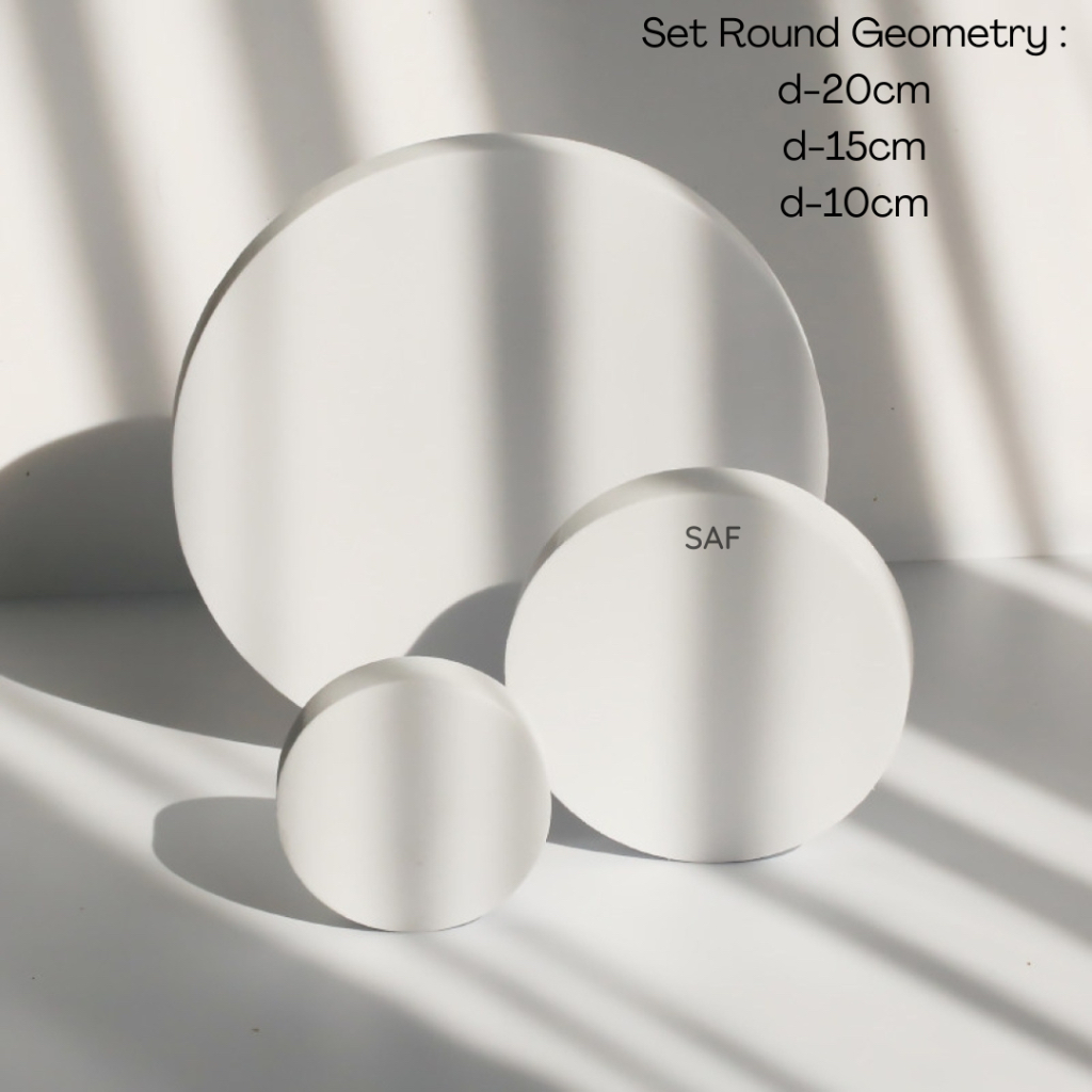 Jual SAF Set 3pcs Round Geometry Photo Props - podium leveling balok ...
