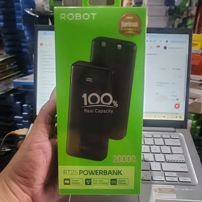 Jual PROMO powerbank Robot RT25 / RT32 / RT22 / RT23 new 22.5w ...