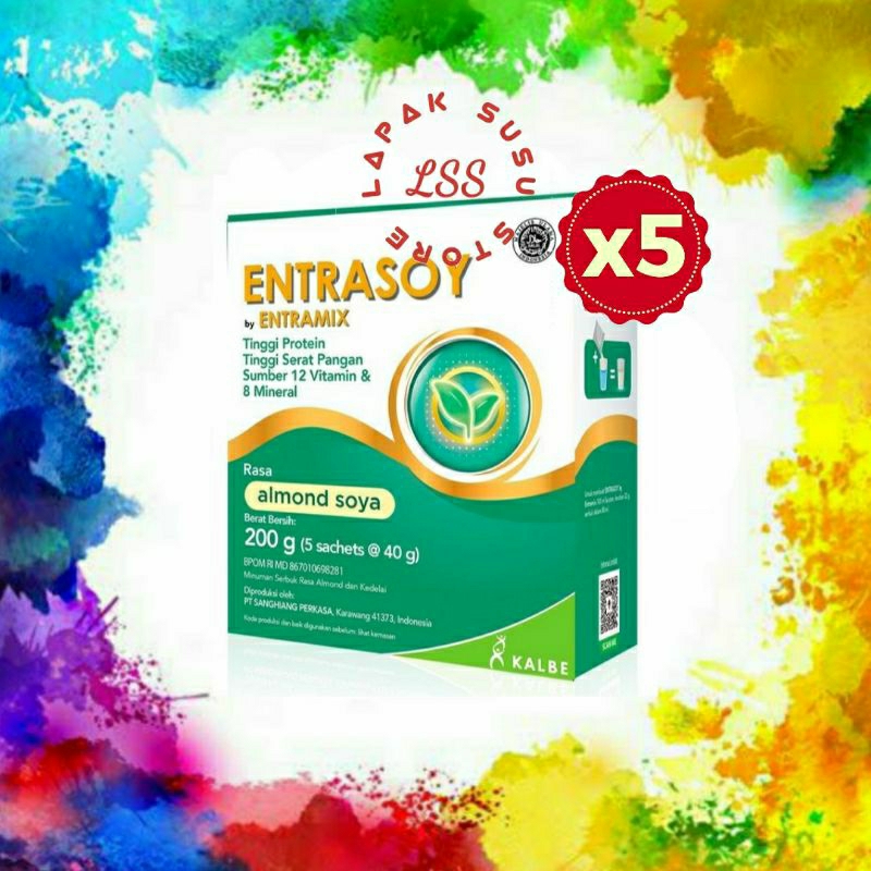 Jual 5 Box - Entrasoy Almond Soya - Nutrisi Khusus dan Lengkap dengan ...