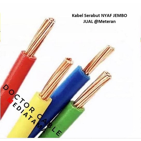 Jual Kabel Solar Panel Serabut ukuran 1x6 mm2 meter Cable meteran 1 x 6