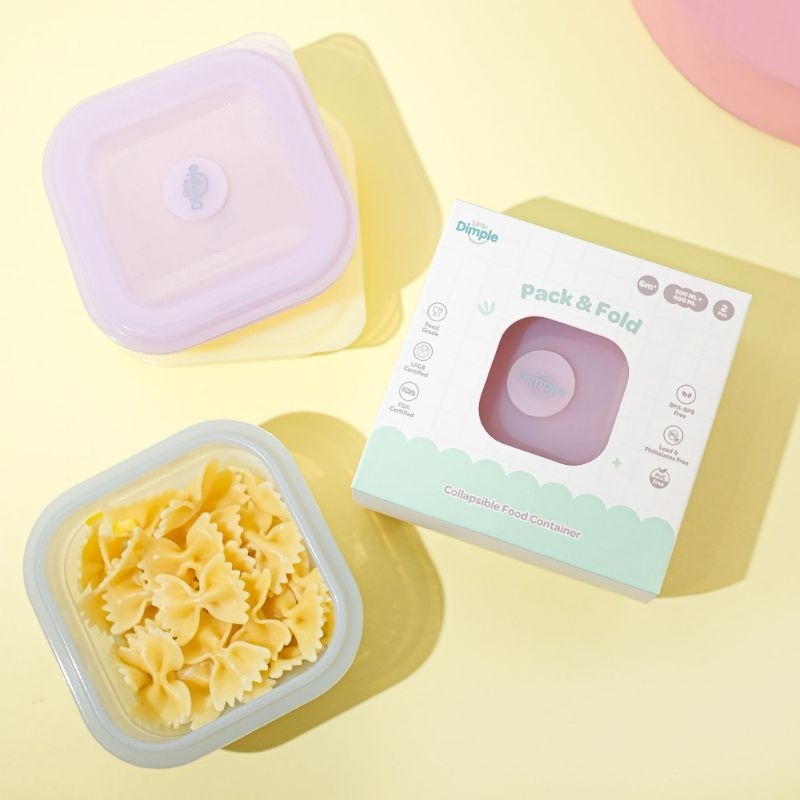 Jual Little Dimple Pack & Fold Collapsible Food Container | Shopee ...