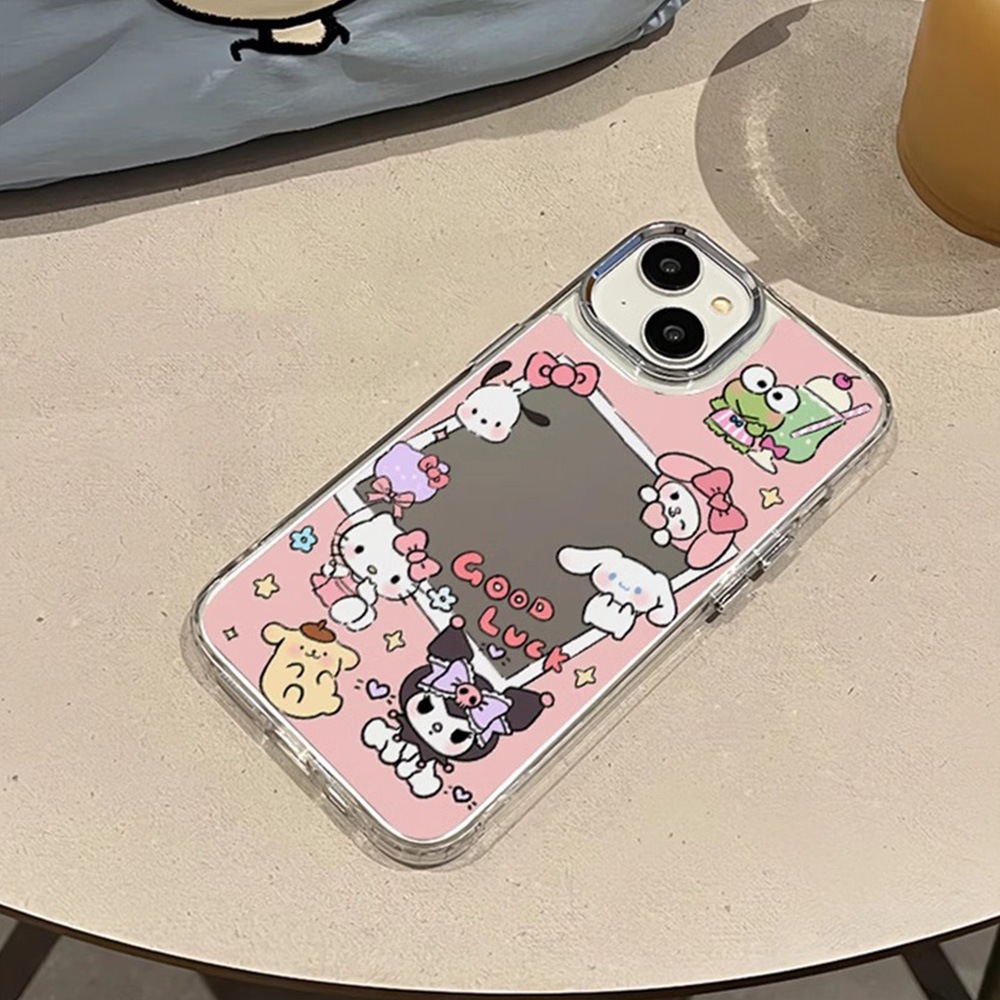 Jual Mirror Phone Case Motif Anime Kartun Untuk for iPhone 11 13 12 14