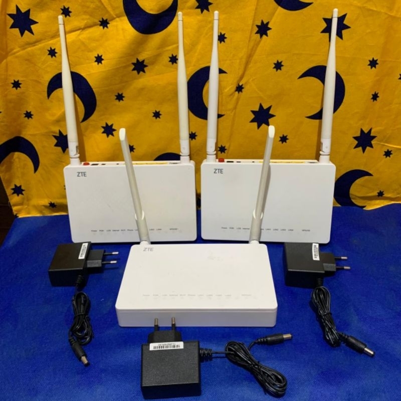Jual ZTE F660 V2 V1 GPON ONT Port Biru Wifi Single Band Router ...