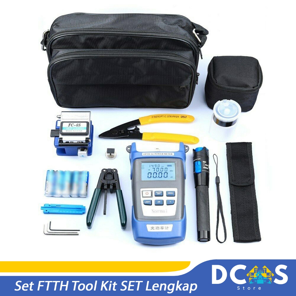 Jual 1 Set FTTH Tool Kit SET Lengkap OPM VFL Cleaver FO Fiber Optic ...