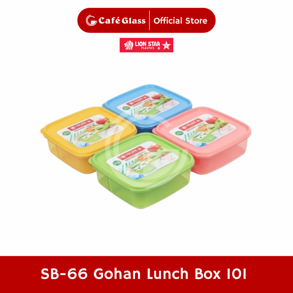 Kotak Makan Plastik Sekat Anti Tumpah – Lunch Box Anak Lion Star Gohan Sb-66