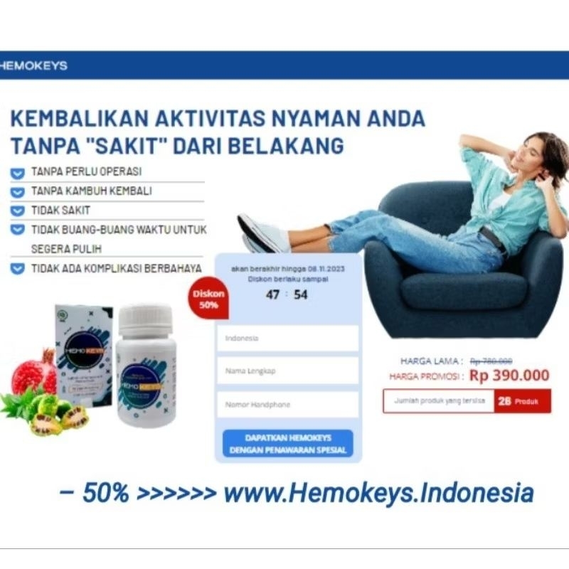 Jual Hemokeys Asli Herbal Obat Ambeien Dan Wasir Hemo Keys Original ...