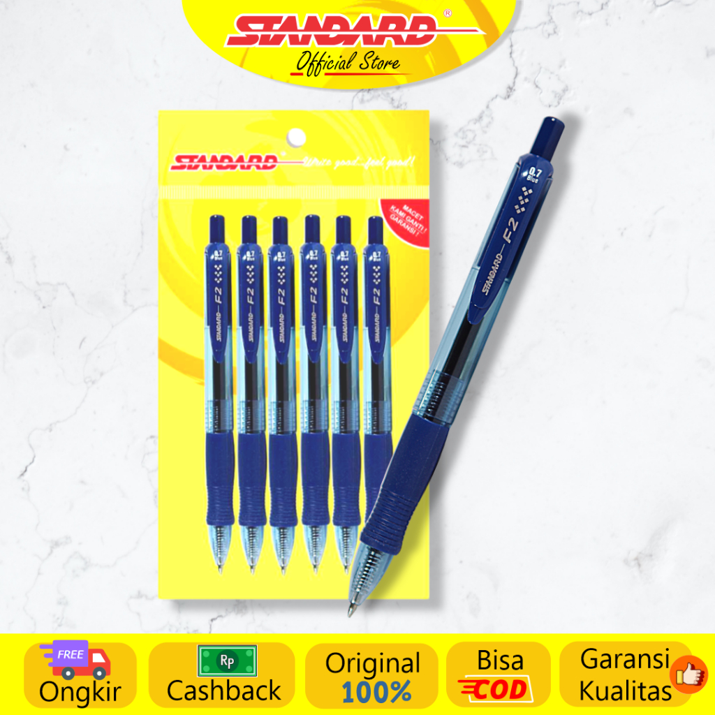 Standard - Pulpen F2 0.7 ( Alat Tulis / Pen / Ballpoint / Pena ) (4)