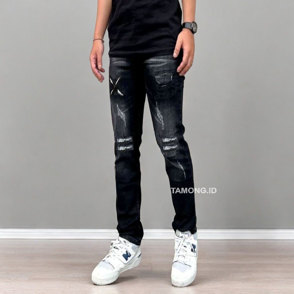 Jual Celana panjang pria Jeans Celana Jeans sobek pria Ripped Jeans ...