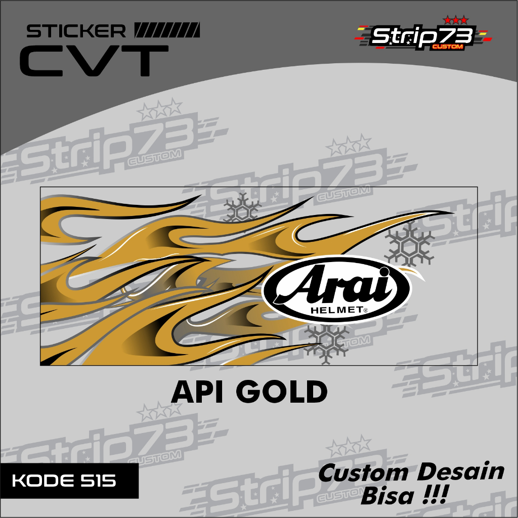 Jual 515 STICKER TRANSPARAN CVT ALL VARIAN MOTOR LIVERY ARAI FIRE ...