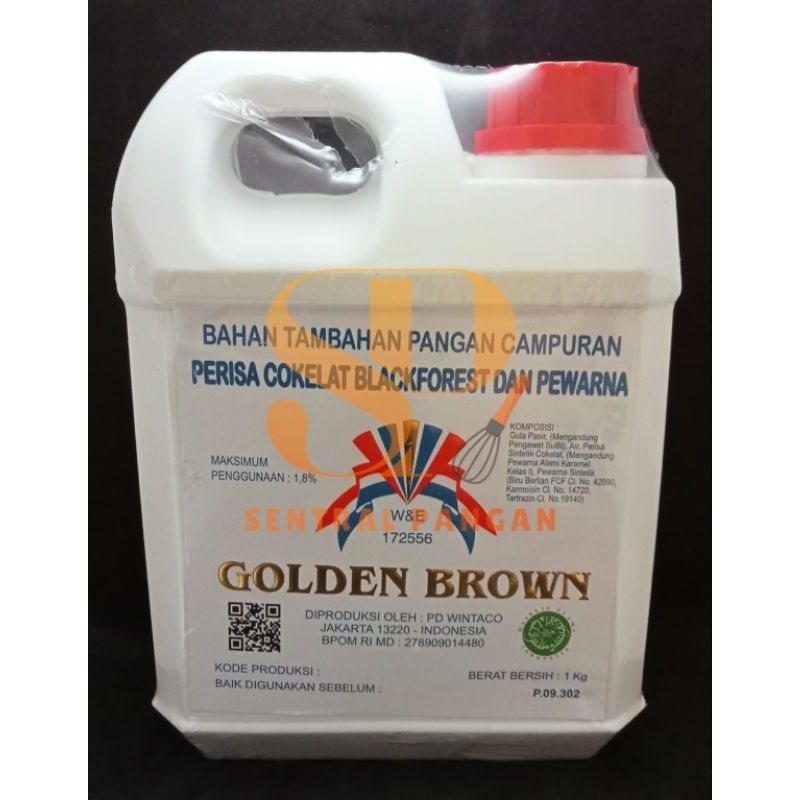 Jual PERISA DAN PEWARNA GOLDEN BROWN 1 LITER | Shopee Indonesia