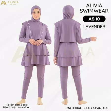 Baju Renang Muslimah Syari Dewasa dan Remaja Alivia Swimwear AS10