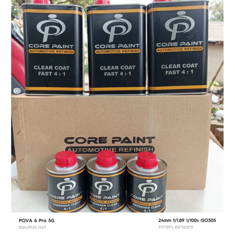 Jual Clear 4:1 fast core paint fast dry 1liter | Shopee Indonesia