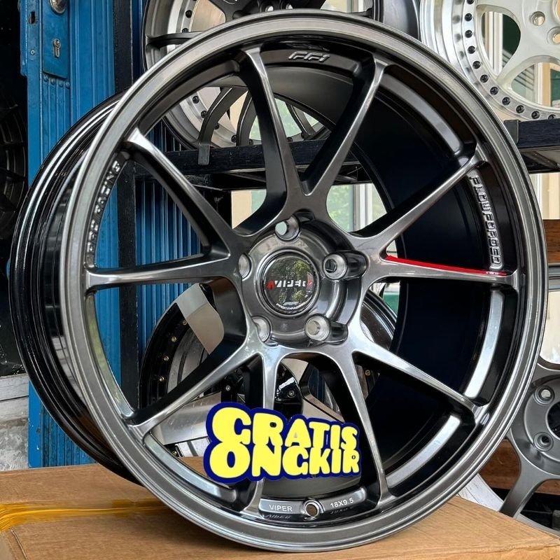 Jual jual velg mobil racing R18 VIPER FLOW FORMING LEBAR 9,5 velg mobil ...