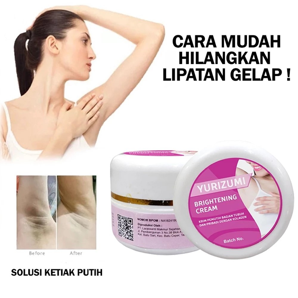 Yurizumi Baby Whitening Krim Cream Pemutih Badan Ketiak Leher Pantat dan Selangkangan Sangat | AutoStock