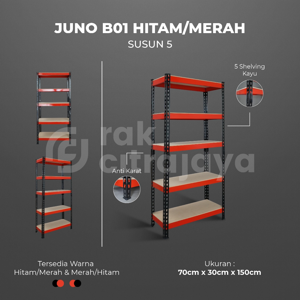 Jual BOLTLESS RAK BESI GUDANG SIKU LUBANG SERBAGUNA TIDAK PERLU BAUT ...