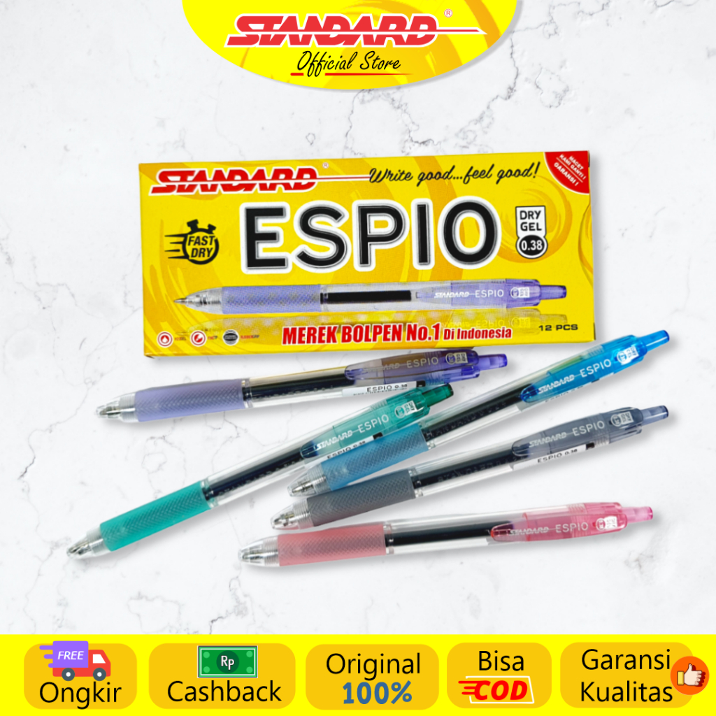 Standard - Pulpen Espio 0.38 ( Alat Tulis / Pen / Ballpoint / Pena ) (3)
