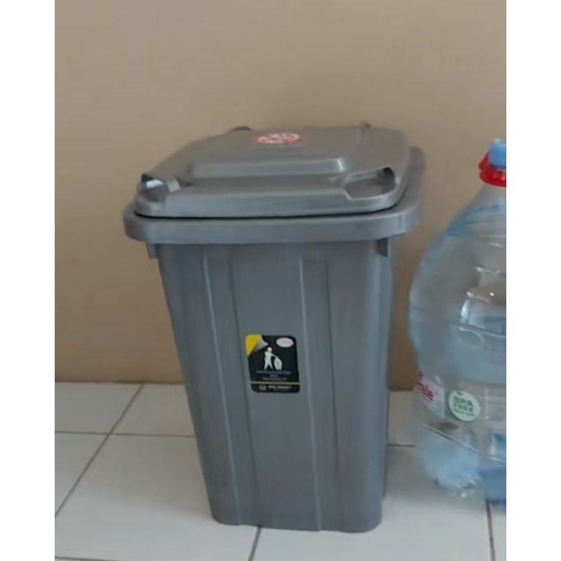 Jual TEMPAT SAMPAH RODA MPW ABU 32 LITER/TONG SAMPAH MURAH MPW + RODA ...