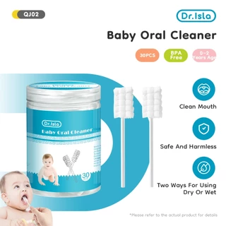 Dr.isla Pembersih Lidah Bayi New Born 30pcs Sikat Gigi Bayi Sikat Lidah Bayi Perlengkapan Bayi QJ02