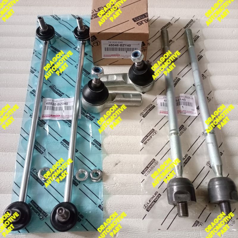 Jual TIE ROD END + LONG TIE ROD + LINK STABILIZER AGYA AYLA 1SET 6PC ...