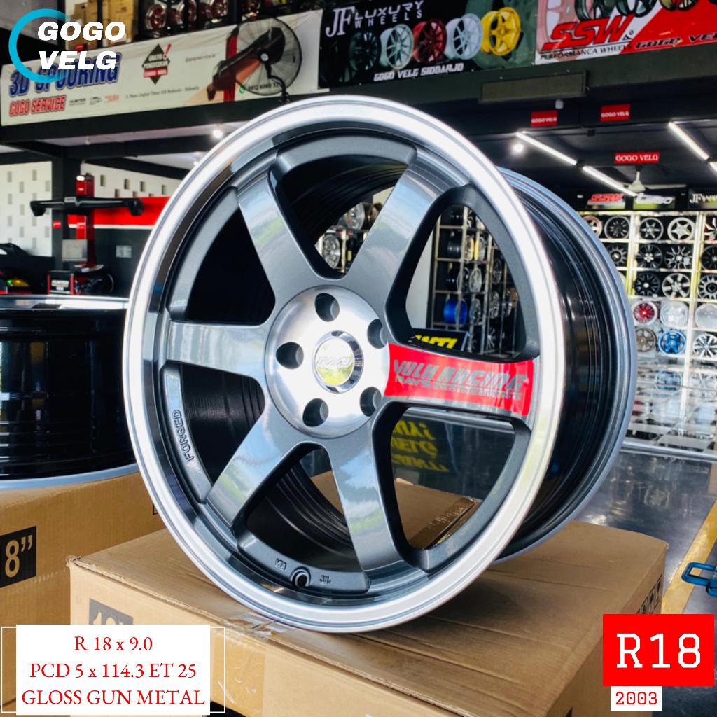 Jual Velg Mobil Ring 18 Innova CRV Xpander Volk Rays Te37 Gloss Gun ...