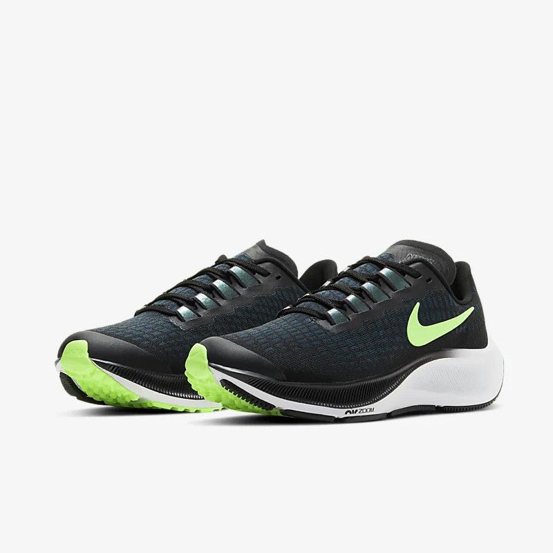 Nike Air Zoom Pegasus Black And Green Nike Running Shoes Nike