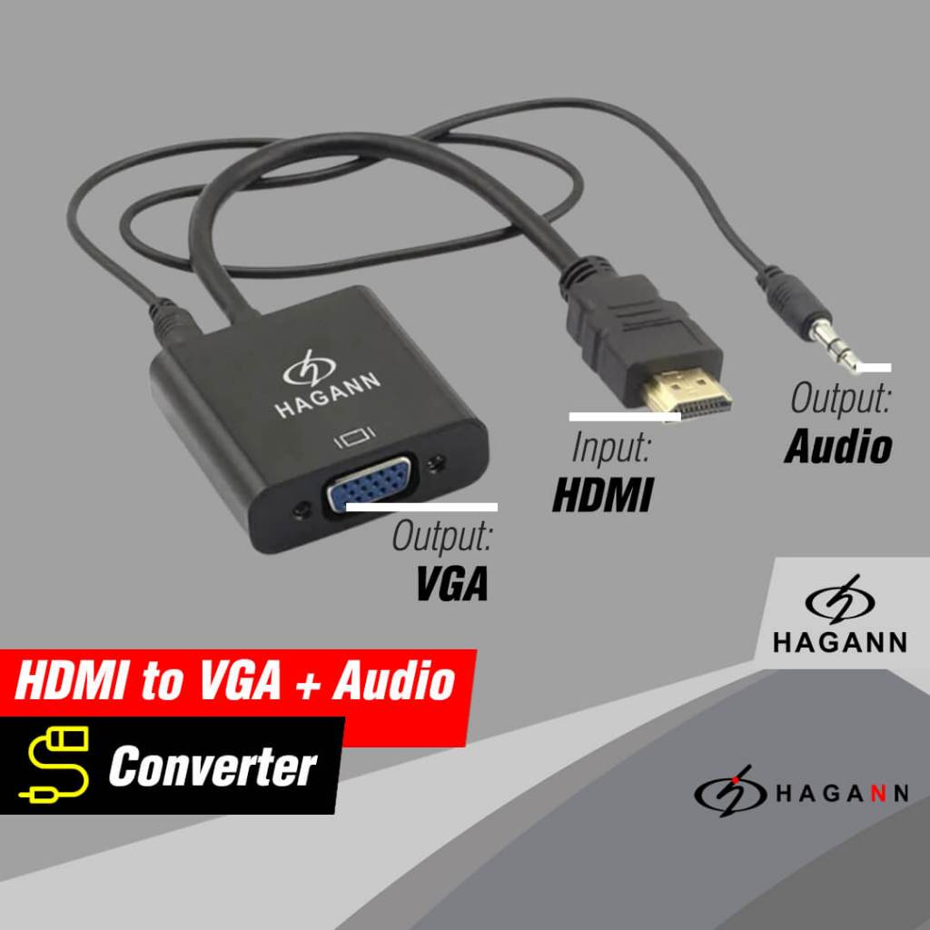 Jual HAGANN CON-CC02 Converter HDTV to VGA with Audio | Adapter HDTV ke ...