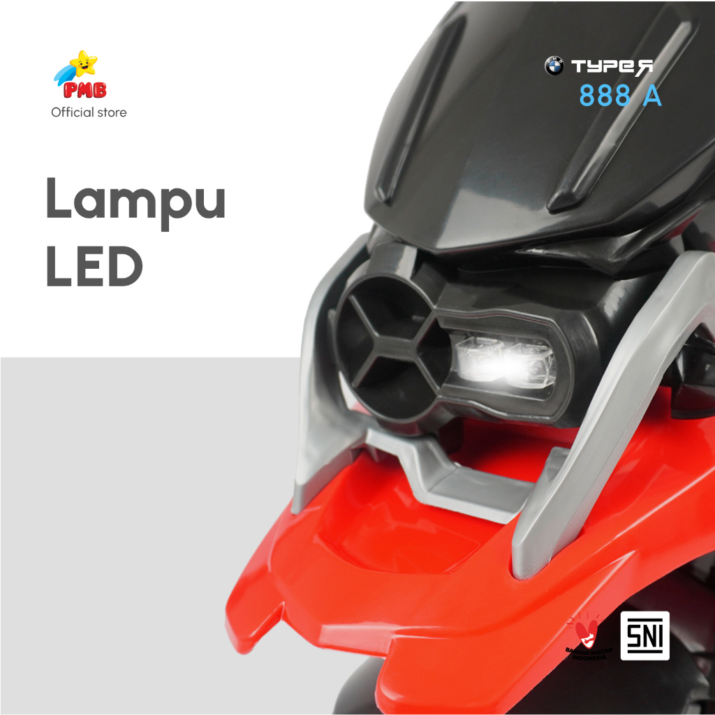 Jual Mainan Anak Sepeda Roda 3 M 888A Motor M888A-Motor M888A BM PMB ...