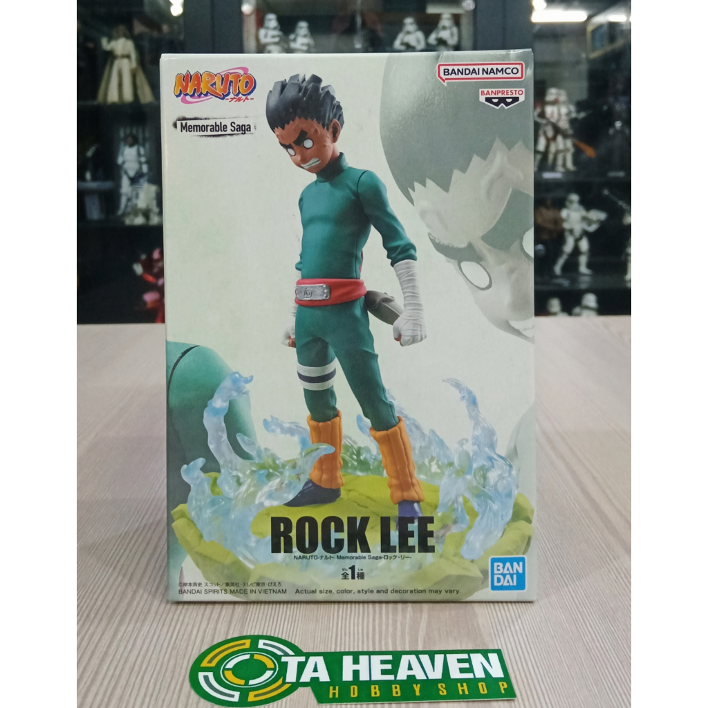 Action Figure Rock Lee Di Naruto, Banpresto, PVC, 16 Cm, Colori Multicolore, Base Inclusa, Da Collezione