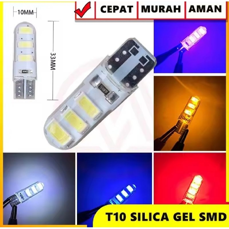 Jual lampu kota senja led lampu jely T10 12 volt kemasan isi 2pcs ...