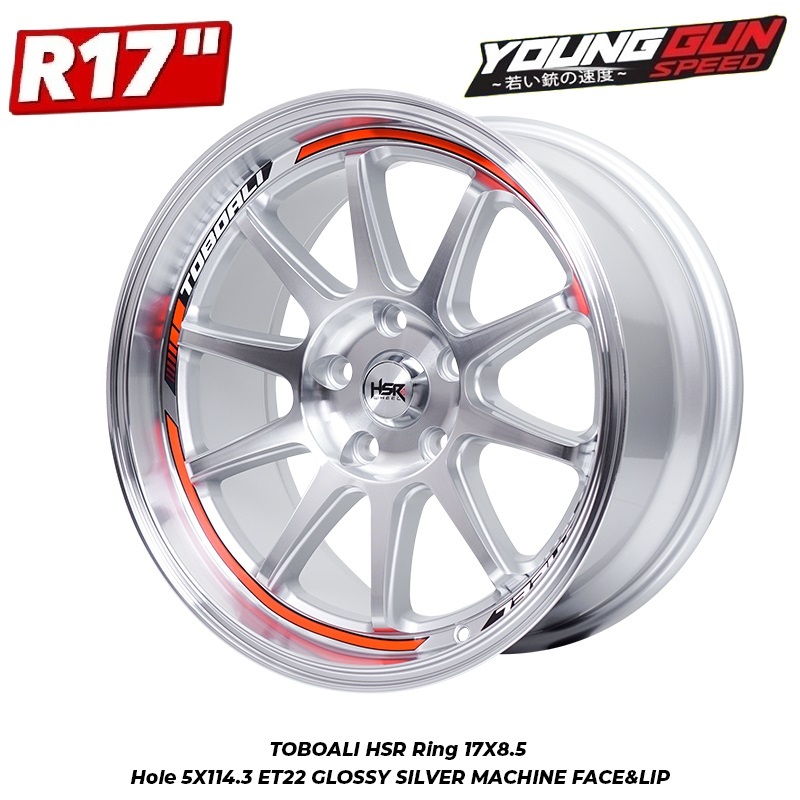 Jual velg hsr ring 17 racing toboali r.17 lebar 85 pcd 5x114 et 22 ...