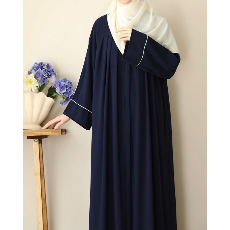 Jual Gamis Hitam Crinkle Airflow Model Kekinian Staylis Premium Jumbo ...