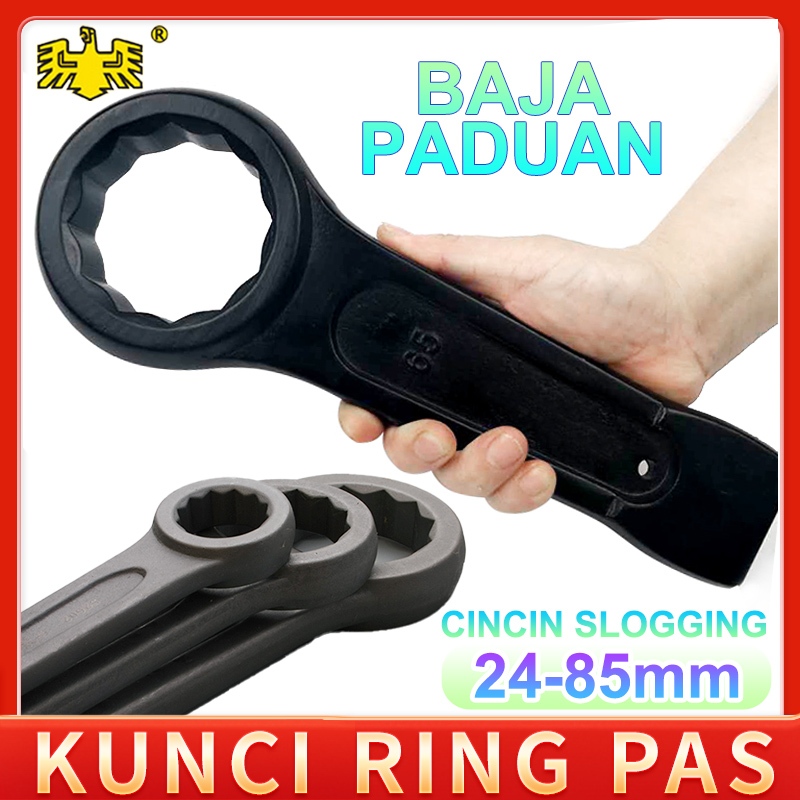SLOGGING RING SPANNER Set - Single-Sided Bi-Hex 12 Point Box Wrench 17mm-75mm £7.49 - PicClick UK - View #11