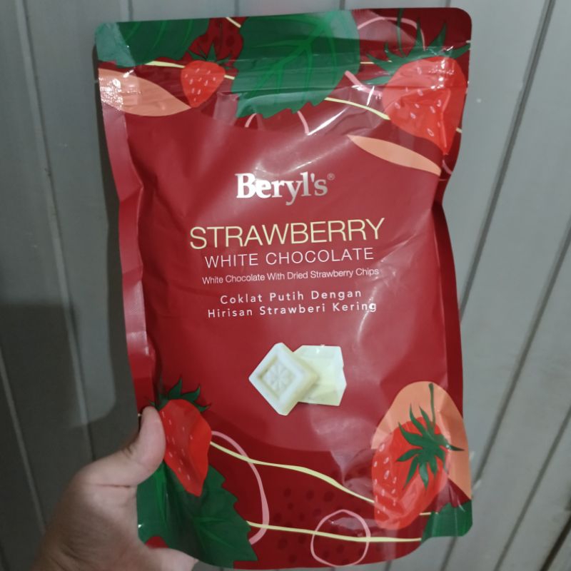 Jual Beryls 280gr Strawberry White Chocolate Coklat Beryl's Malaysia ...