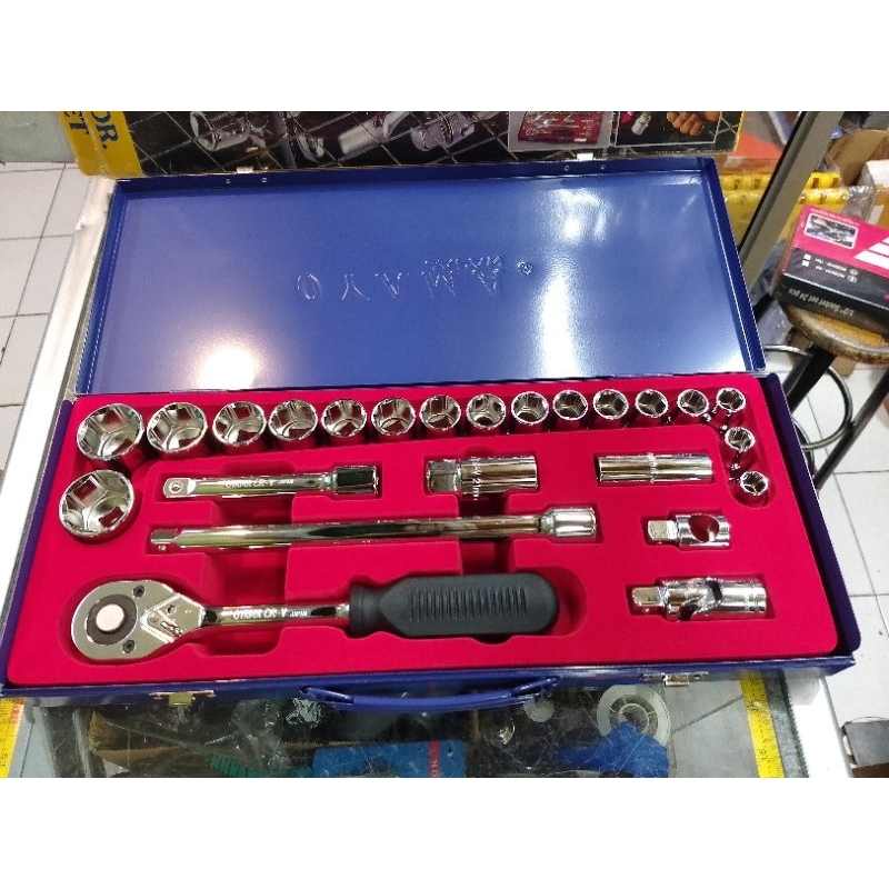 Jual Kunci sok set OYAMA japan - socket set 10-32 mm DR 1/2 inchi ...