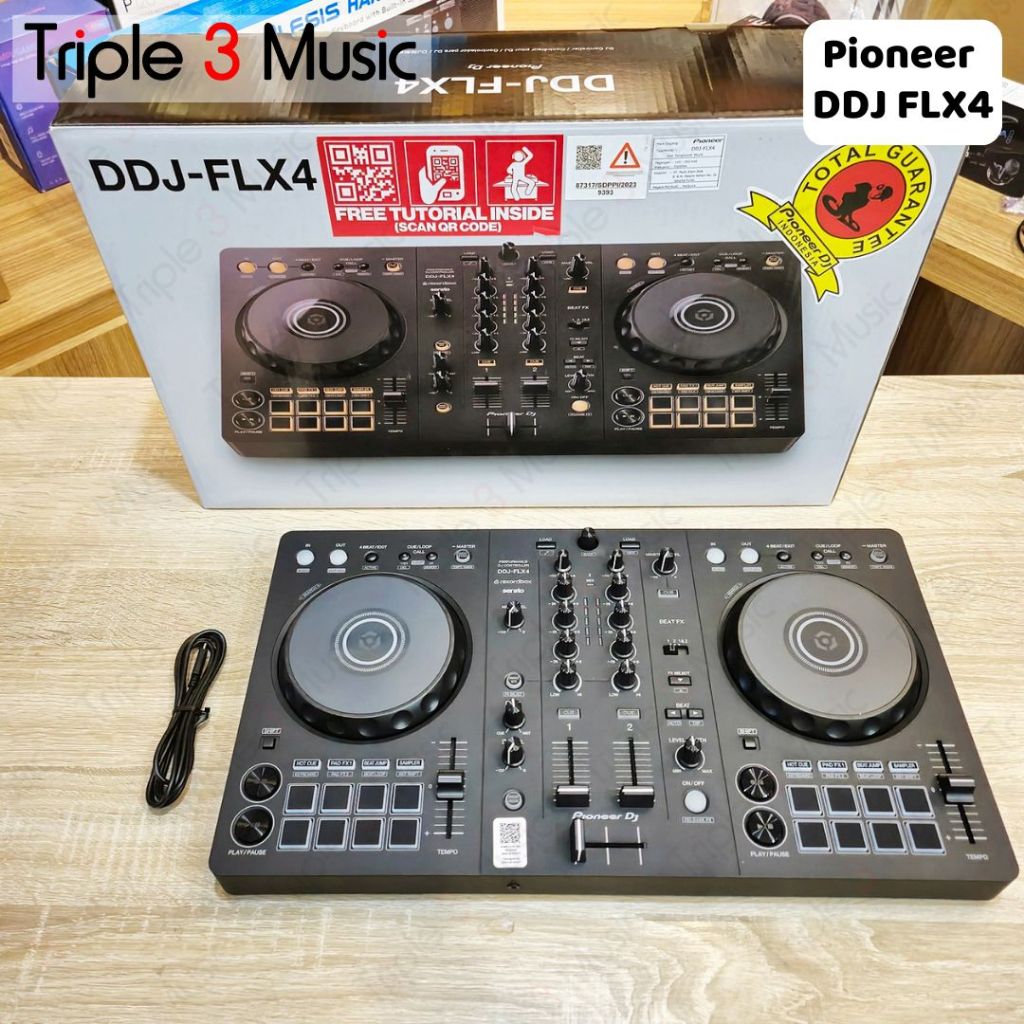 Pioneer DDJ-FLX4 DJコントローラー DECKSAVER 付き（Pioneer