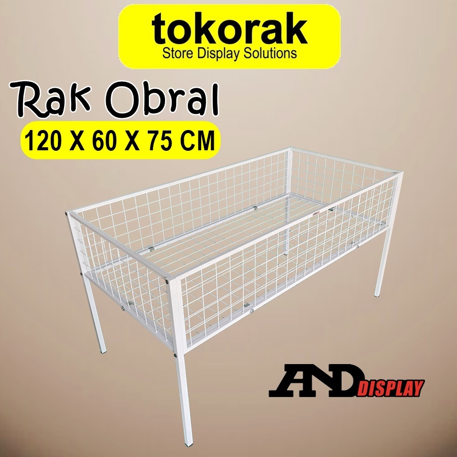 Jual RAK OBRAL 120 X 60 CM RAK BAJU OBRAL WIREMESH 60X120CM BOX OBRAL ...