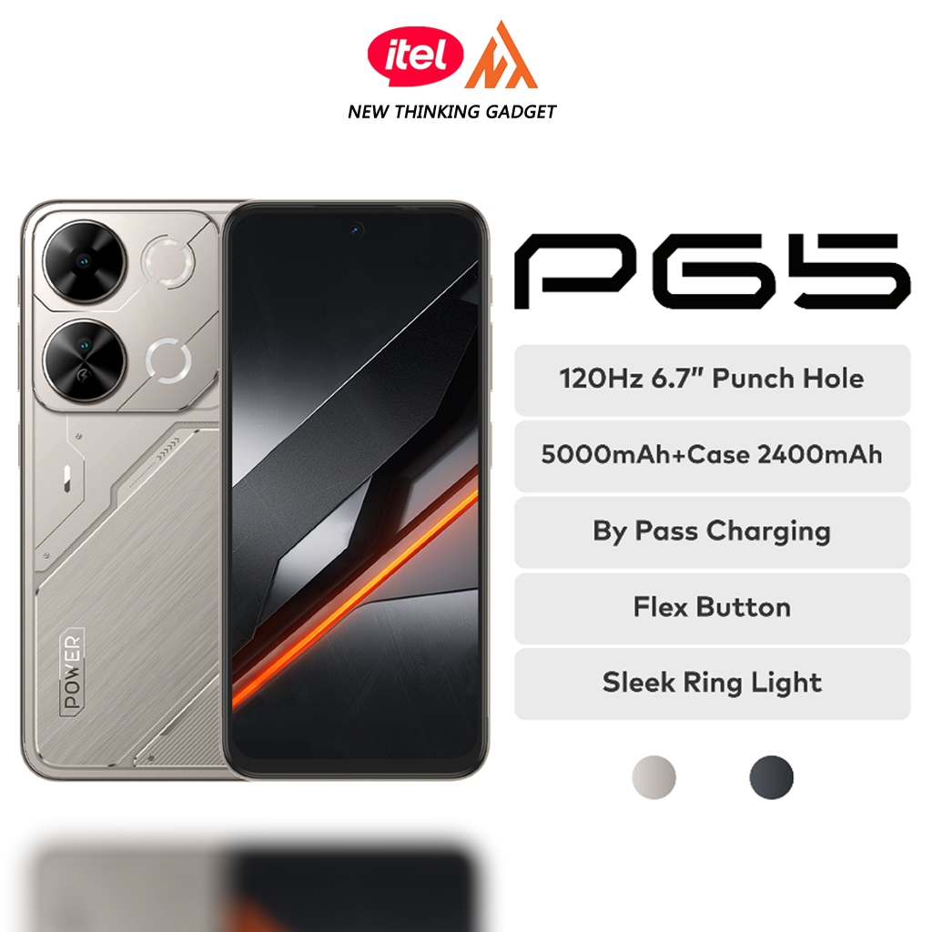 Jual Itel P65 RAM 8+8/128GB Cyber Design with Sleek Ring Light
