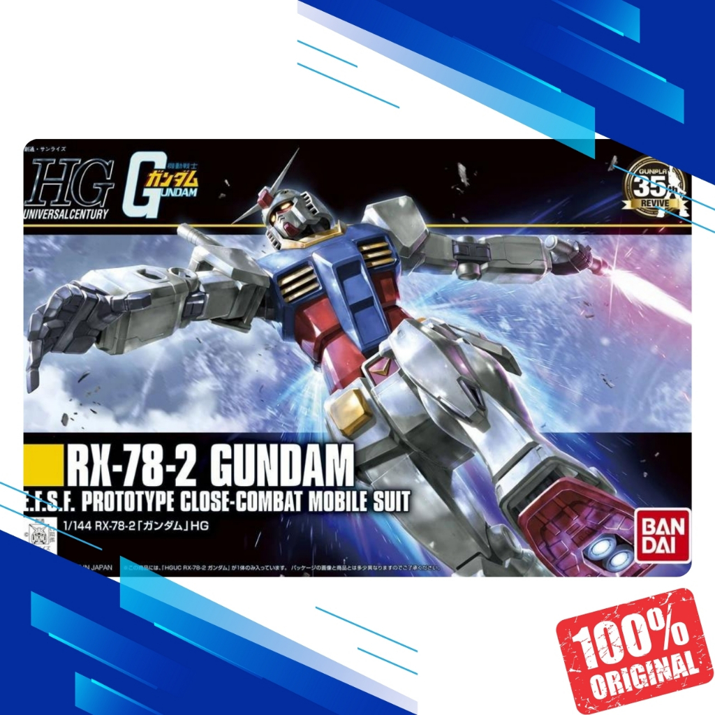 Jual HGUC Revive RX-78-2 Gundam ORIGINAL BANDAI | Shopee Indonesia