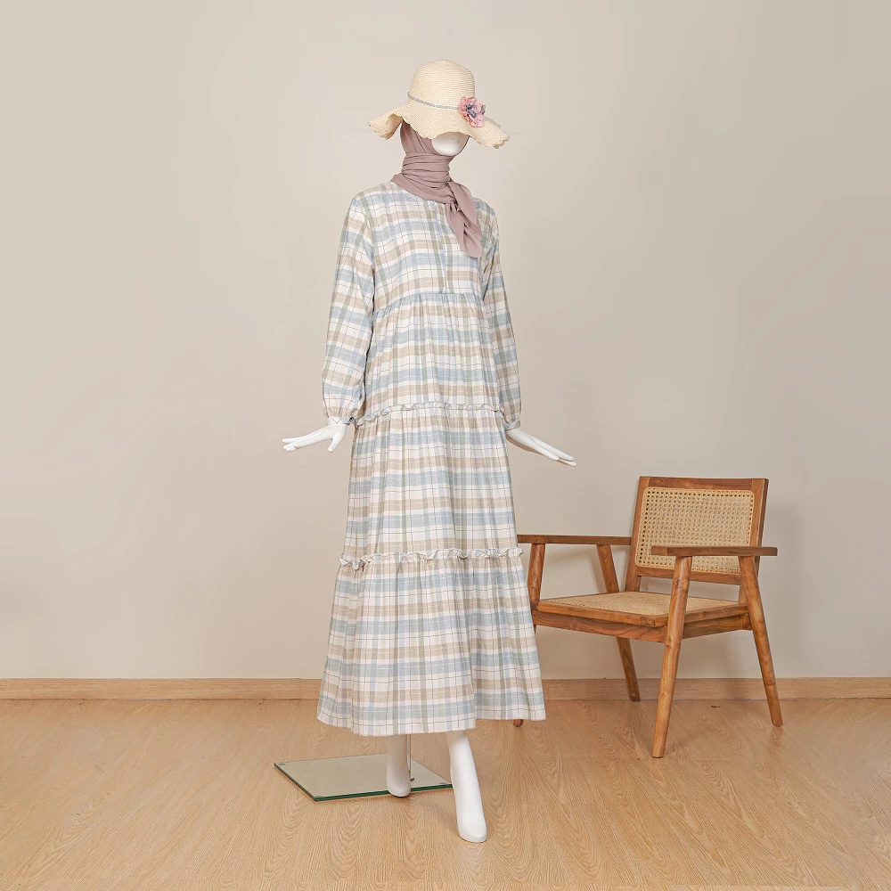 Tampilan Gamis Amasya Katun Oxford