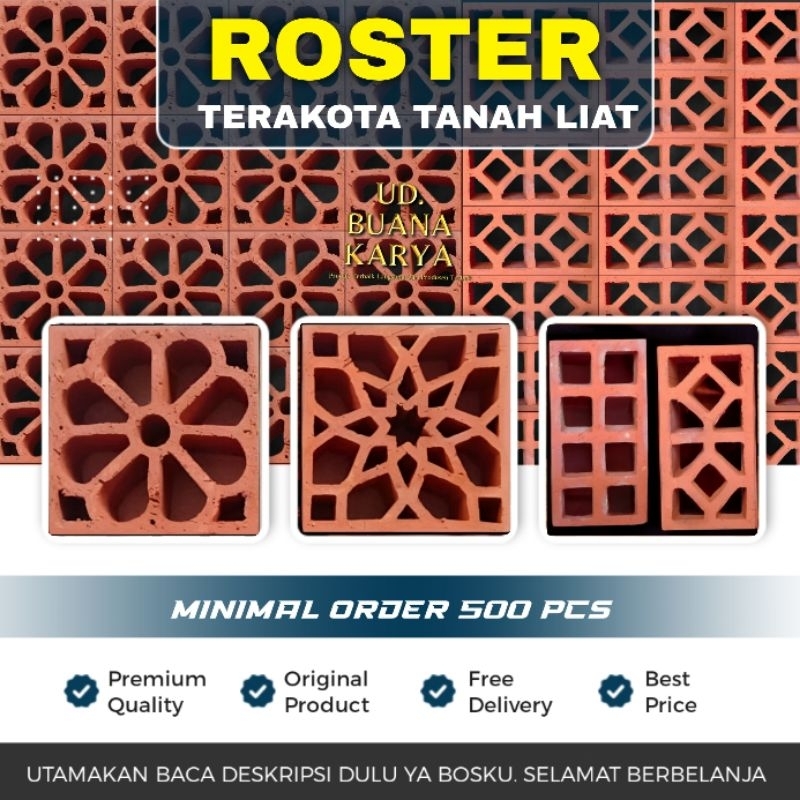 Jual Roster Terakota | Roster Tanah Liat | Shopee Indonesia