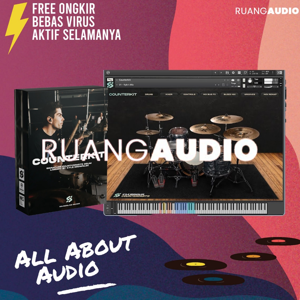 Plugins SoundBlind Drums Counterkit | KONTAKT Library ( Full Activated )